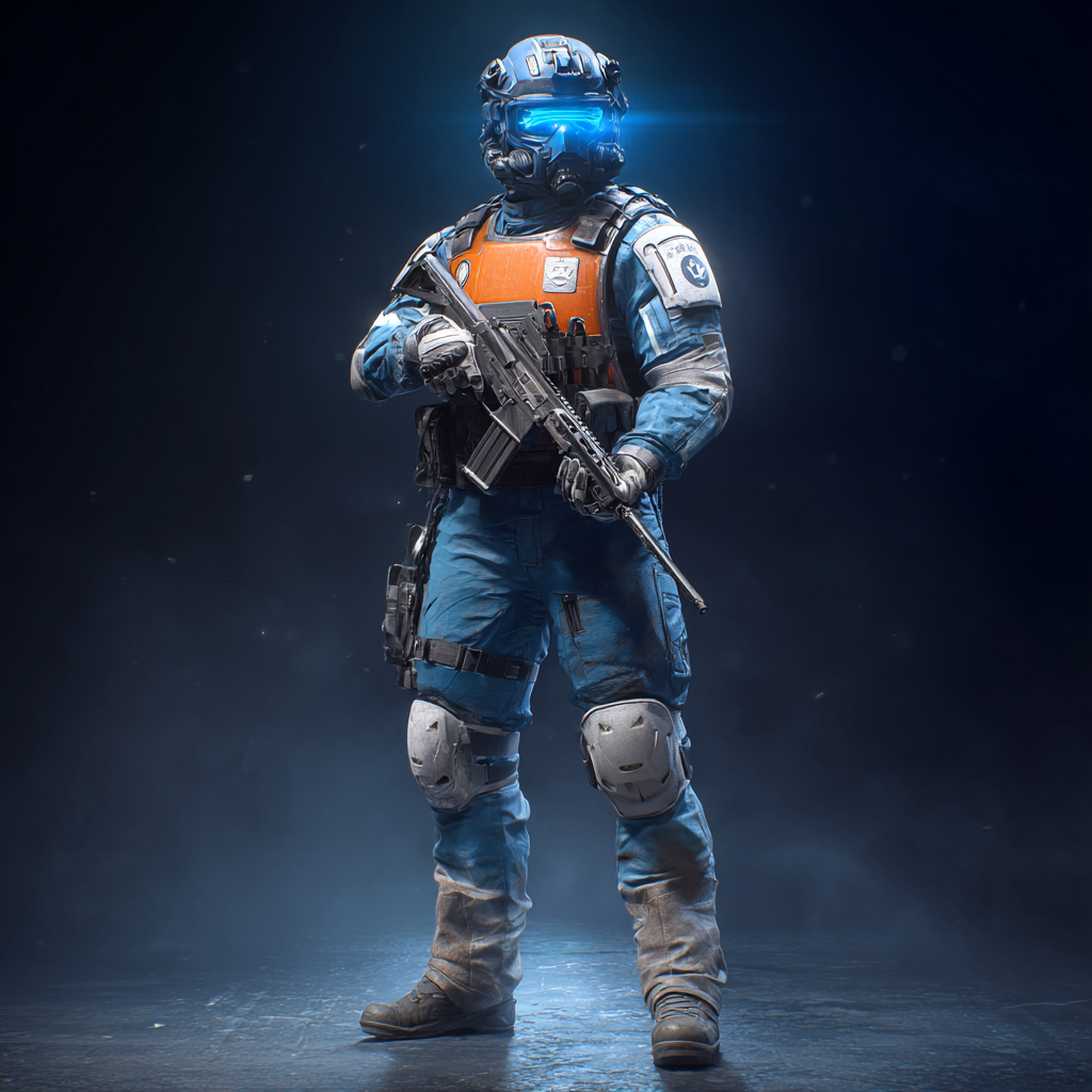 UNCC Marine — rifle, exosuit